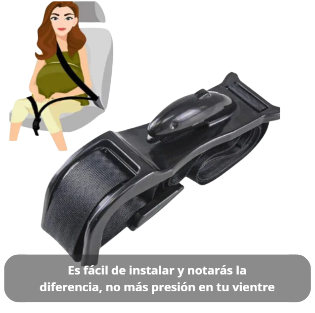 ADAPTADOR DE CINTURÓN DE SEGURIDAD | Protección para embarazadas y su bebé