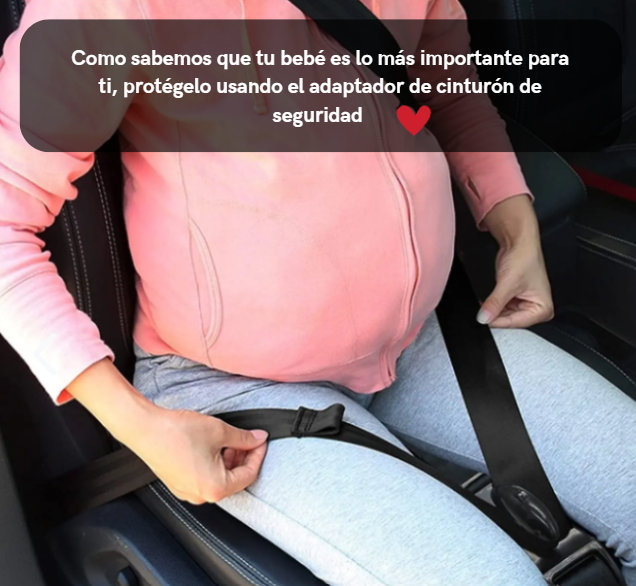 ADAPTADOR DE CINTURÓN DE SEGURIDAD | Protección para embarazadas y su bebé