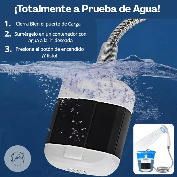DUCHA PORTÁTIL CLEANSHOWER | Ducha todos los días, incluso sin luz