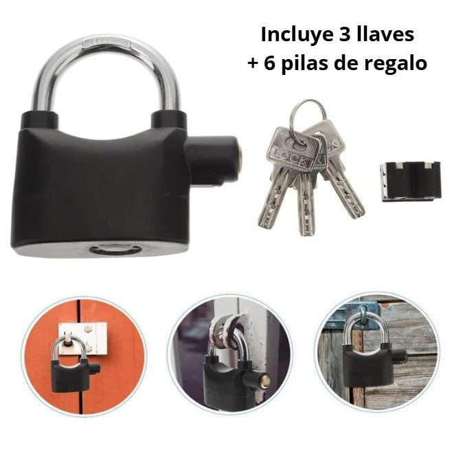 (2X1) CANDADO SAFEHOME CON ALARMA | El guardián que trabaja por ti