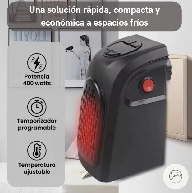 CALEFACTOR PORTÁTIL BAJO CONSUMO | Tus ambientes cálidos a bajo costo