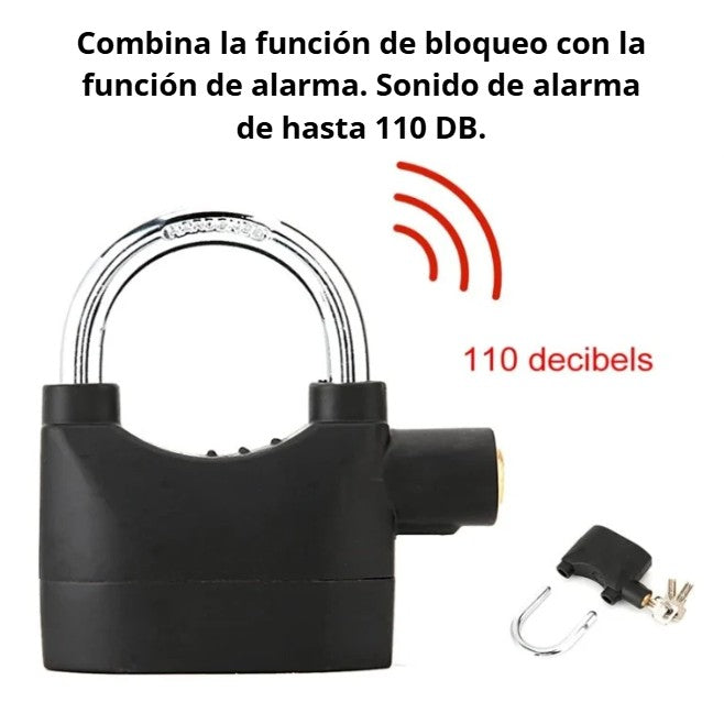 (2X1) CANDADO SAFEHOME CON ALARMA | El guardián que trabaja por ti