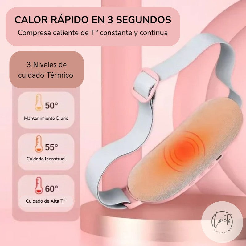 CINTURÓN TÉRMICO MASAJEADOR | ALIVIO RÁPIDO PARA DOLORES MENSTRUALES