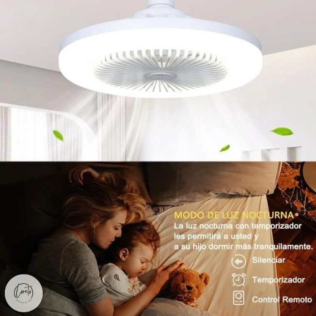 VENTILADOR CON LUZ LED FRESHLIGHT |  Tus espacios más agradables, frescos e iluminados