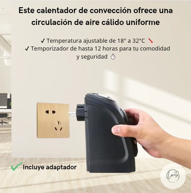 CALEFACTOR PORTÁTIL BAJO CONSUMO | Tus ambientes cálidos a bajo costo
