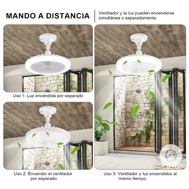 VENTILADOR CON LUZ LED FRESHLIGHT |  Tus espacios más agradables, frescos e iluminados