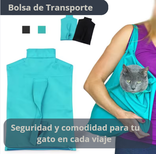 BOLSO DE TRANSPORTE PARA GATOS | LLEVA A TU COMPAÑERO CON  FACILIDAD | Color sujeto a disponibilidad de stock