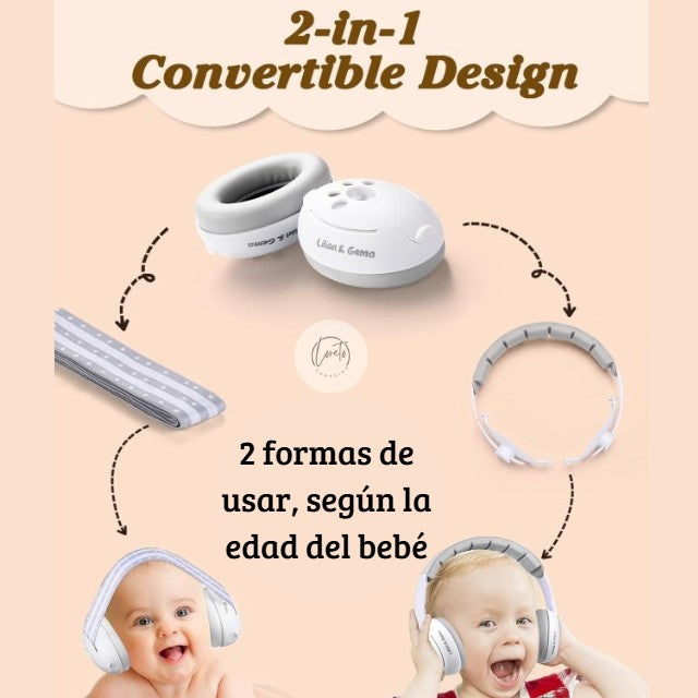 AURICULARES PARA BEBÉ CON CANCELACIÓN DE RUIDO | Comodidad en todo momento