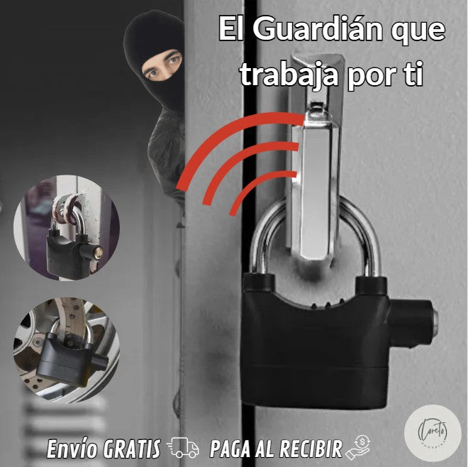 (2X1) CANDADO SAFEHOME CON ALARMA | El guardián que trabaja por ti