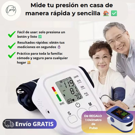EQUIPO DIGITAL PARA MEDIR PRESIÓN ARTERIAL | Mide tu presión en casa de manera rápida y sencilla