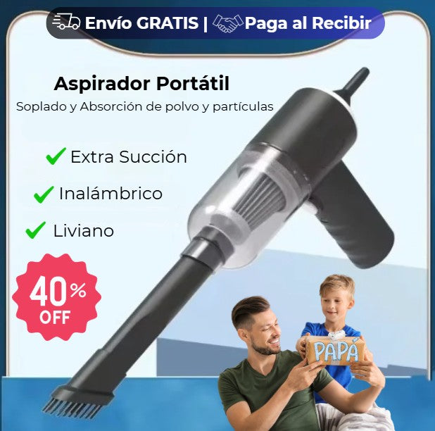 ASPIRADOR PORTÁTIL | Un aliado en la limpieza de tu auto y zonas difíciles